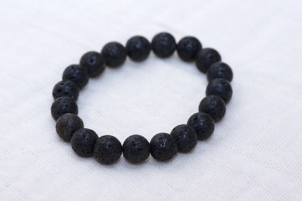 Stone Bracelet | Lava - beaded bracelets, Bracelet, crystals, healing stones, lava, stone, Tiger eye - Wander Emporium