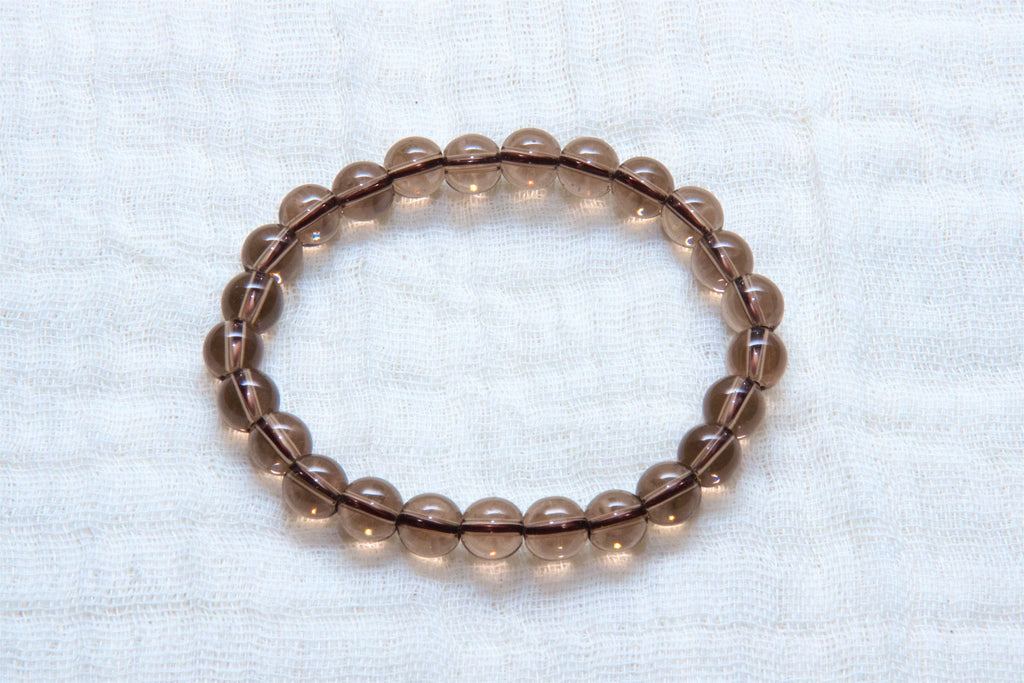 Stone Bracelet | Smokey Quartz - beaded bracelets, Bracelet, crystals, healing stones, smokey quartz, stone - Wander Emporium