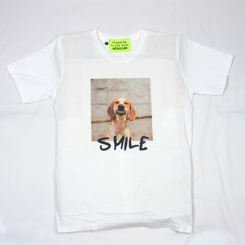 T-Shirt | Smile! - dog, Golden lab, golden smile, graphic, men, new, smile, t-shirt, tee, tees, tshirt, unisex - Wander Emporium
