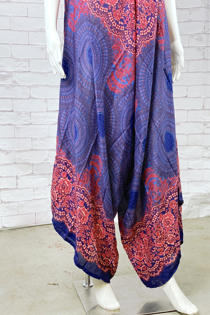 Romper | Boho Pattern - boho, clothing, cotton, ethnic, festival clothing, hippie style, jumpsuit, overalls, PATTERN, plain, romper, rompers, summer, thai, Tie  Dye - Wander Emporium