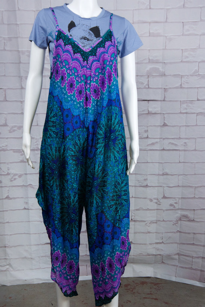 Romper | Pattern - boho, clothing, cotton, ethnic, festival clothing, hippie style, jumpsuit, overalls, PATTERN, plain, romper, rompers, summer, thai, Tie  Dye - Wander Emporium