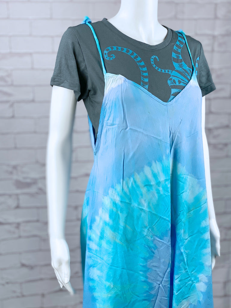 Romper | Tie Dyed - boho, clothing, cotton, ethnic, festival clothing, hippie style, jumpsuit, overalls, PATTERN, plain, romper, summer, thai, tie dyed - Wander Emporium