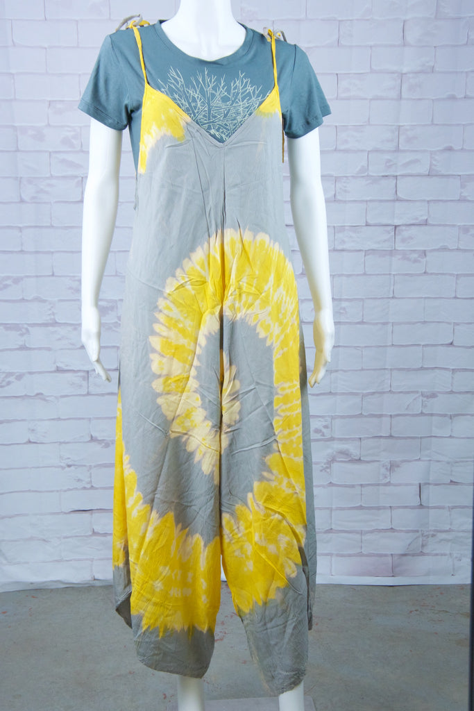Romper | Tie Dyed - boho, clothing, cotton, ethnic, festival clothing, hippie style, jumpsuit, overalls, PATTERN, plain, romper, summer, thai, tie dyed - Wander Emporium