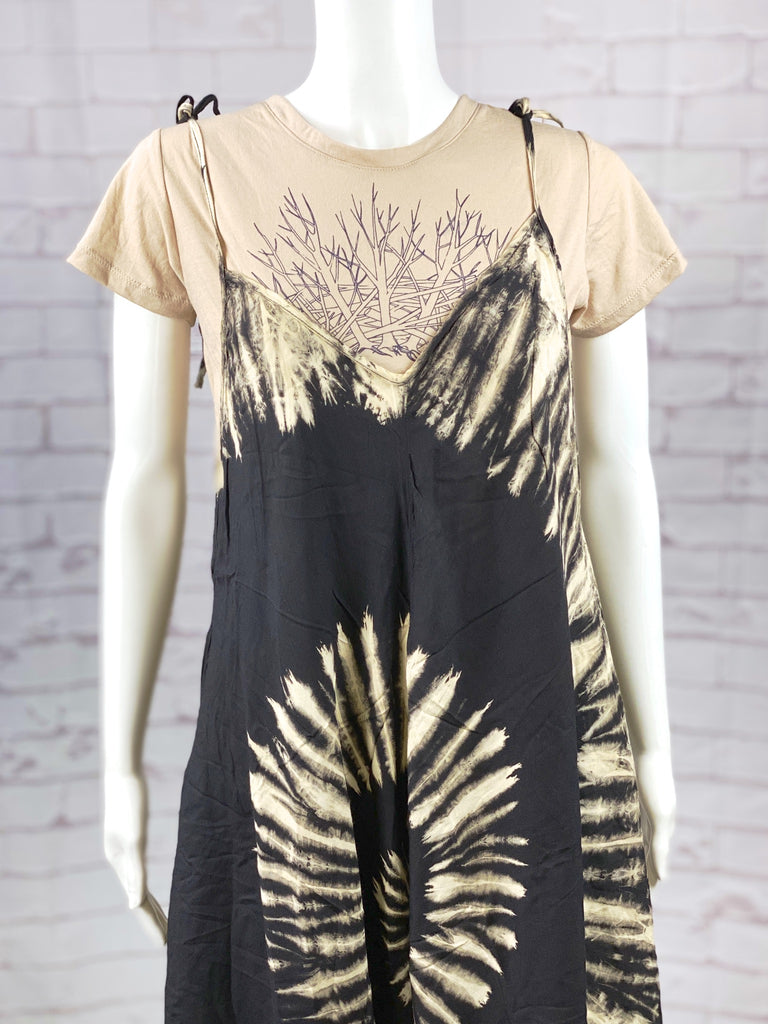 Romper | Tie Dyed - boho, clothing, cotton, ethnic, festival clothing, hippie style, jumpsuit, overalls, PATTERN, plain, romper, rompers, summer, thai, Tie  Dye - Wander Emporium