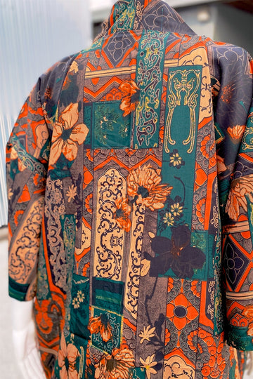 Modern Kimono Cardigan | Boho Pattern - 3/4 sleeves, Boho, cardigan, clothing, comfy, ethnic, fun, geometric, graphic pattern, jacket, Kimono, new, new clothing, PATTERN, soft - Wander Emporium