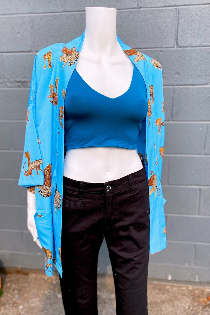 Modern Kimono Cardigan | Leopard - 3/4 sleeves, Boho, cardigan, clothing, comfy, ethnic, fun, graphic pattern, jacket, Kimono, leopard, new, new clothing, PATTERN, soft - Wander Emporium
