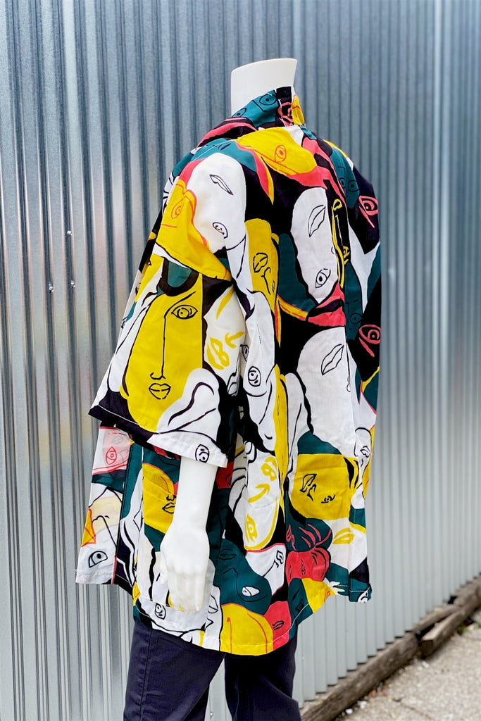 Modern Kimono Cardigan | Monoline - 3/4 sleeves, Camo, cardigan, clothing, comfy, ethnic, fun, graphic, graphic pattern, jacket, Kimono, monoline, new, new clothing, PATTERN - Wander Emporium