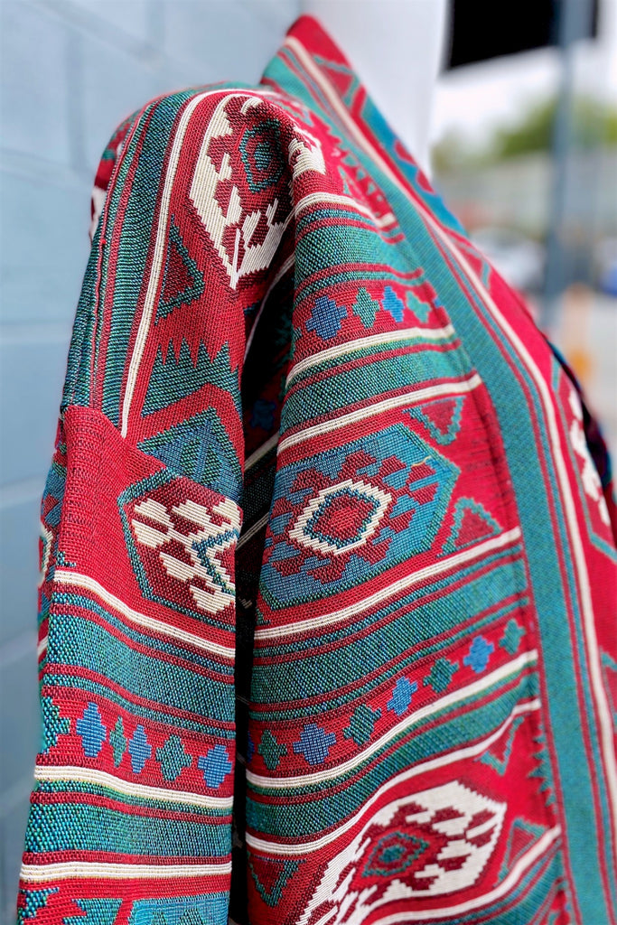 Modern Kimono Cardigan - 3/4 sleeves, cardigan, clothing, comfy, ethnic, fun, graphic, graphic pattern, jacket, Kimono, new, new clothing, PATTERN - Wander Emporium