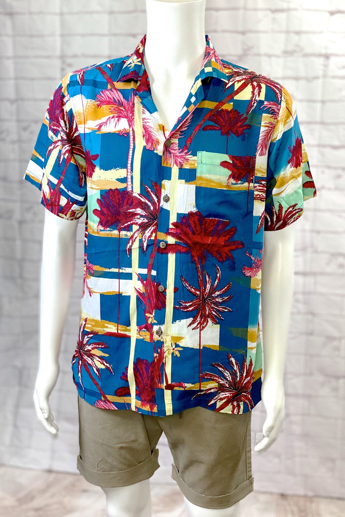 Hawaiian Button-ups - button up, floral, Hawaii, Hawaiian, Hawaiian vibes, Pineapples, short sleeves, Tropical - Wander Emporium