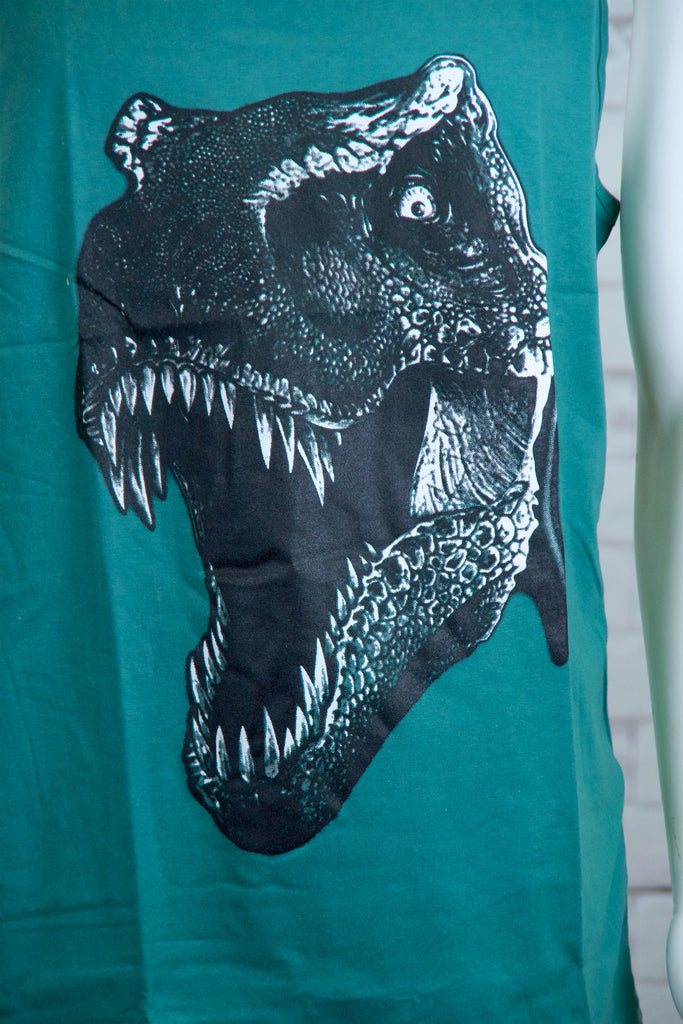 Tank Top | T-Rex - aqua, beach, beach vibes, black, colours, graphic, green, man, men, red, T-rex, Tank Top, teal, unisex, world - Wander Emporium