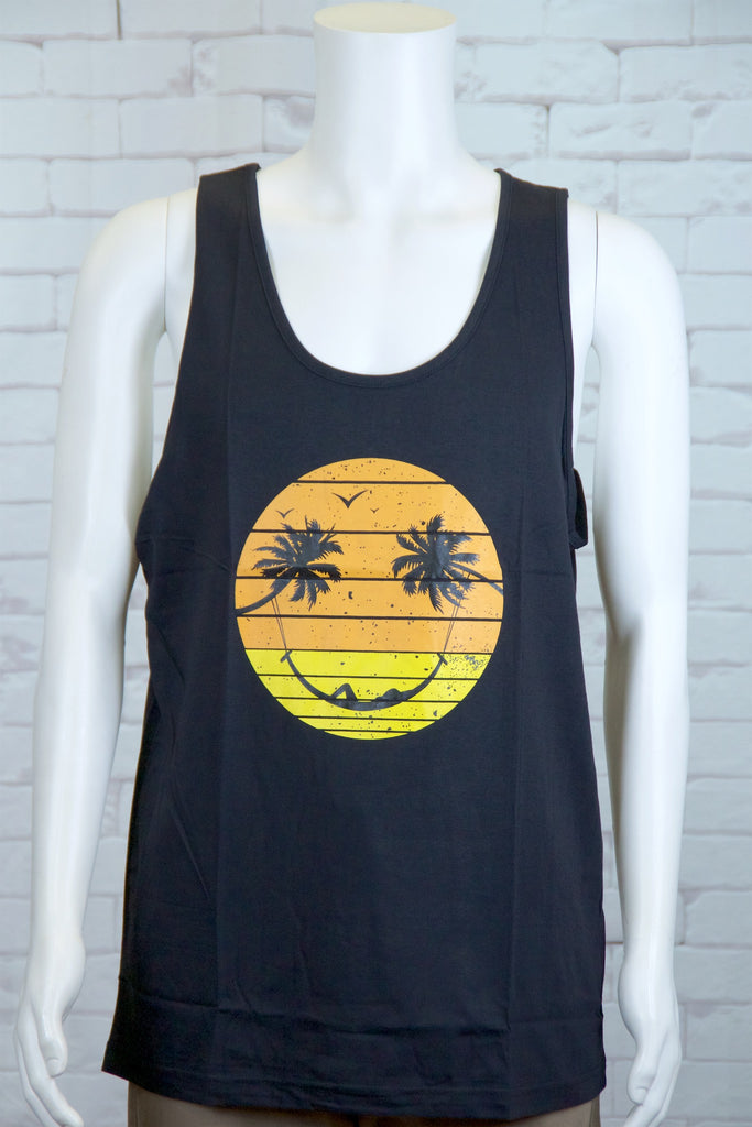 Tank Top | Beach Vibes - aqua, beach, beach vibes, black, colours, graphic, green, man, men, red, Tank Top, teal, unisex, world - Wander Emporium