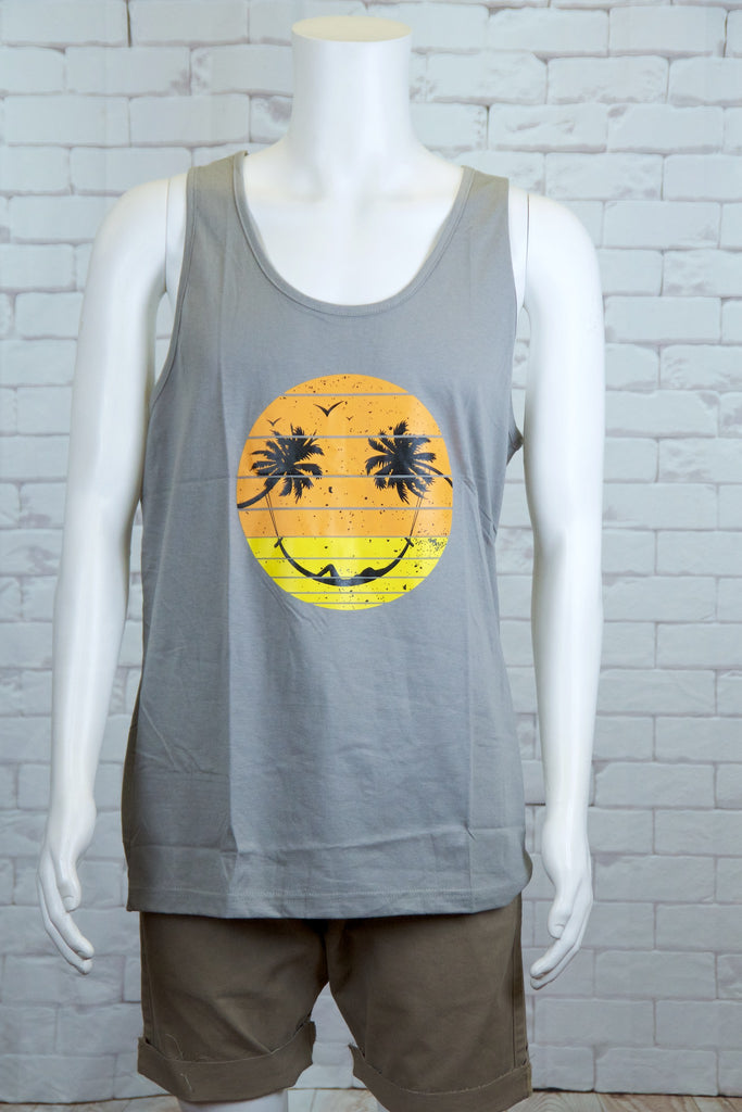 Tank Top | Beach Vibes - aqua, beach, beach vibes, black, colours, graphic, green, man, men, red, Tank Top, teal, unisex, world - Wander Emporium