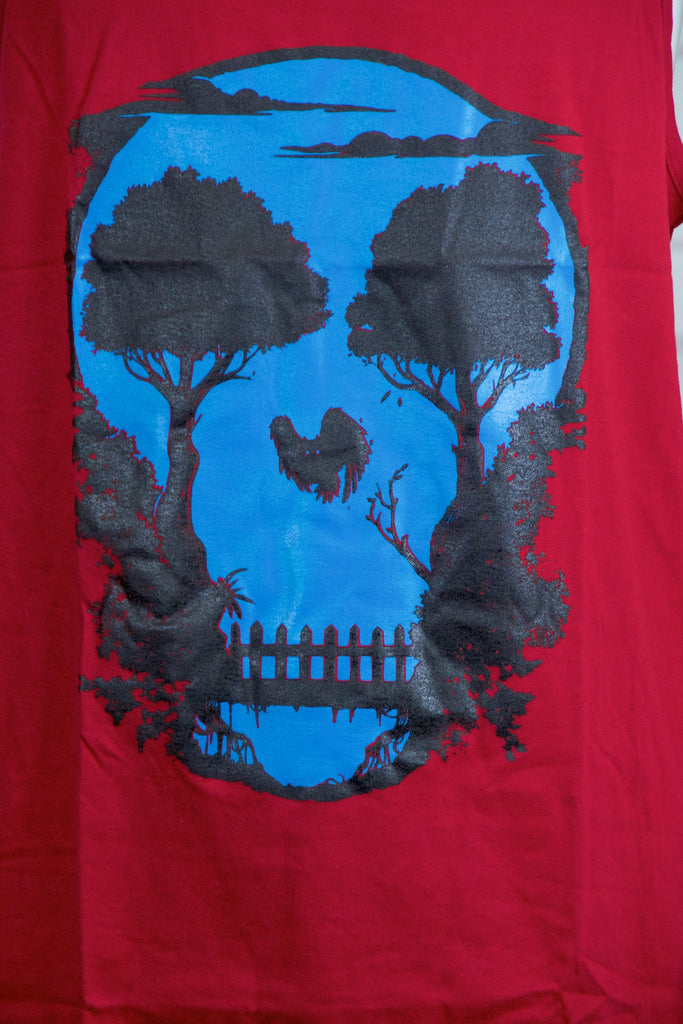 Tank Top | Skull + Owl - 3d glasses, aqua, black, colours, graphic, green, man, men, monkey, red, see no evil, Tank Top, teal, unisex, world - Wander Emporium