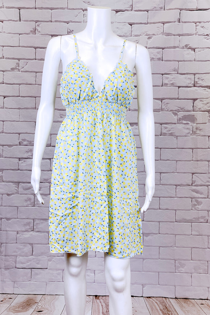 Julie Dress | Knee Length - baby doll, boho, clothing, dress, floral, ruffled, sexy, short, summer, v front - Wander Emporium