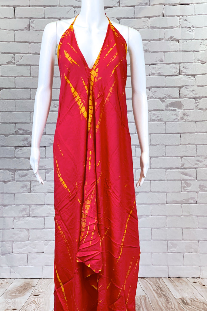 Tie Dye Halter Dress | Maxi - boho, bold, chik, clothing, dress, halter, sexy, summer, Tie  Dye, tie dyed - Wander Emporium