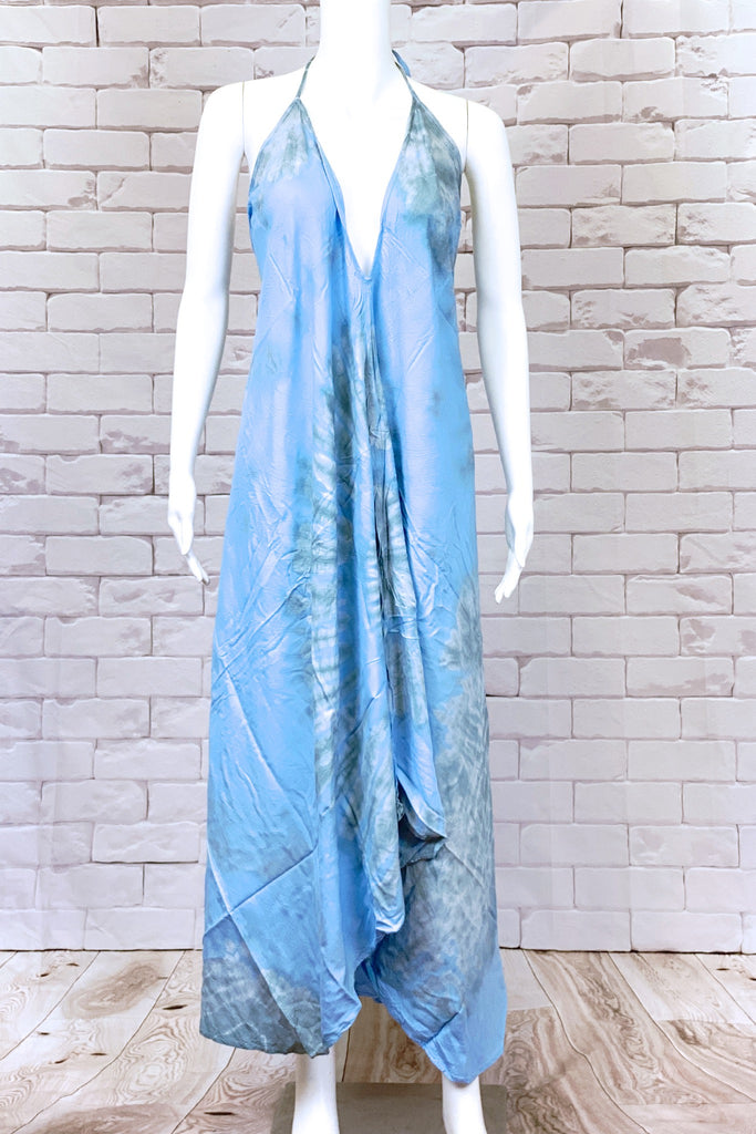 Tie Dye Halter Dress | Maxi - boho, bold, chik, clothing, dress, halter, sexy, summer, Tie  Dye, tie dyed - Wander Emporium