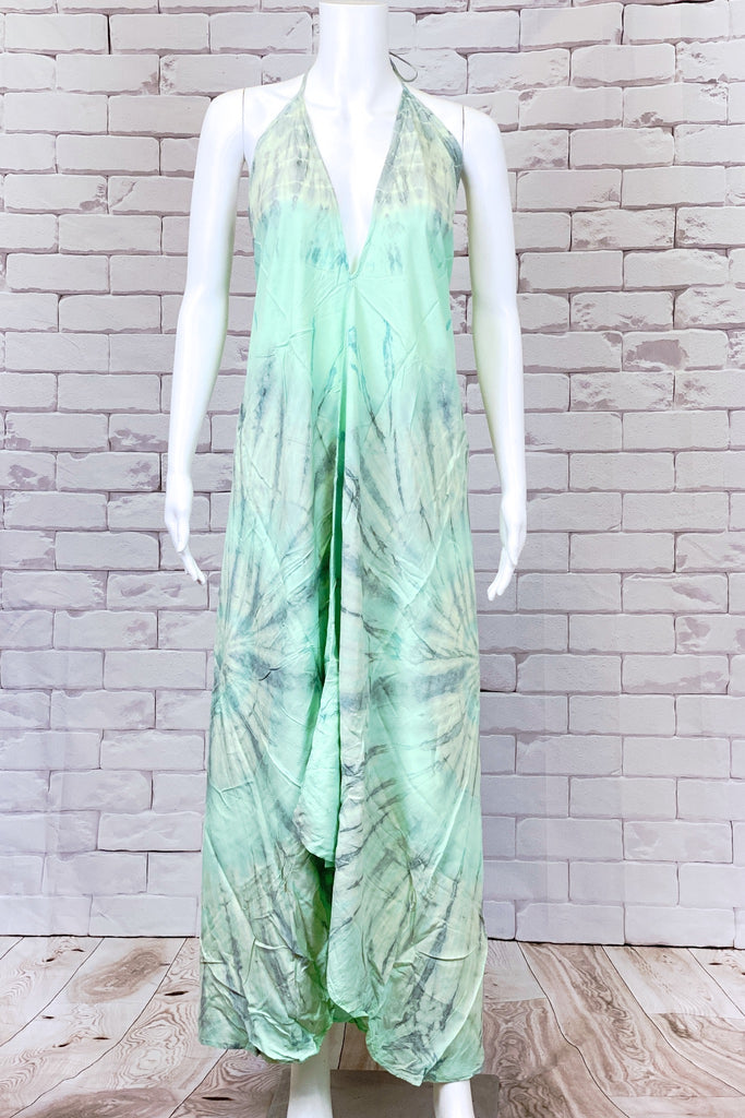 Tie Dye Halter Dress | Maxi - boho, bold, chik, clothing, dress, halter, sexy, summer, Tie  Dye, tie dyed - Wander Emporium