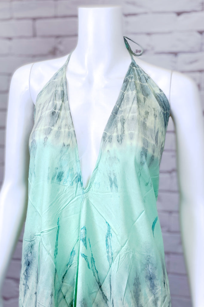 Tie Dye Halter Dress | Maxi - boho, bold, chik, clothing, dress, halter, sexy, summer, Tie  Dye, tie dyed - Wander Emporium