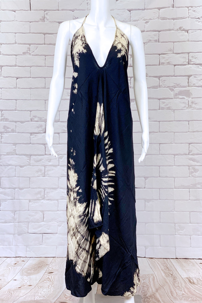 Tie Dye Halter Dress | Maxi - boho, bold, chik, clothing, dress, halter, sexy, summer, Tie  Dye, tie dyed - Wander Emporium