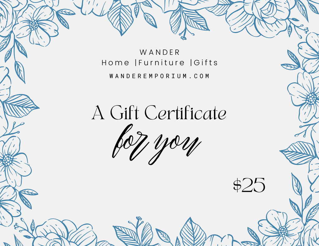 WANDER GIFT CARD - a gift for you, best gift ever, gift card - Wander Emporium