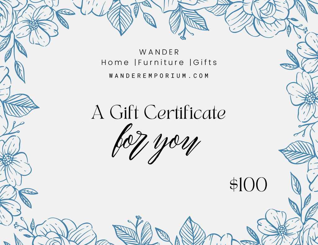 WANDER GIFT CARD - a gift for you, best gift ever, gift card - Wander Emporium