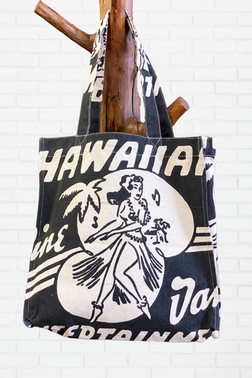 Tote Bag | Hawaii - bag, beach bag, book bag, hand printed, Hawaii, Hawaiian, Hawaiian vibes, Shopper, Tote, tote bag - Wander Emporium