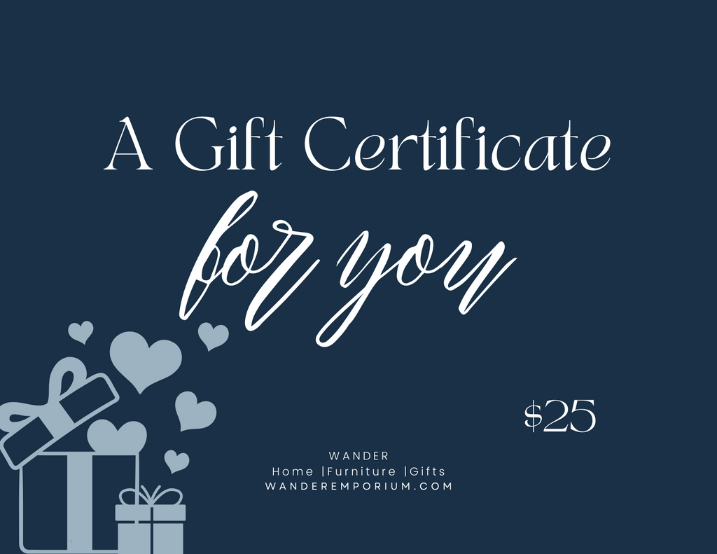 WANDER GIFT CARD | Blue - a gift for you, best gift ever, gift card - Wander Emporium