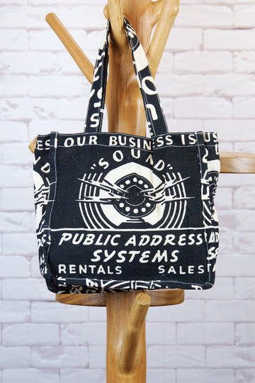 Small Shopper | Sound System - bag, Band, music, music shop, PA system, public address system, purse, small, sound, Tote, tote bag - Wander Emporium