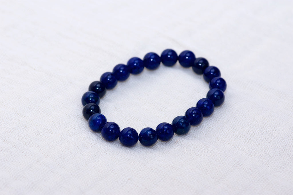 Stone Bracelet | Lapis Lazuli - beaded bracelets, Bracelet, crystals, healing stones, lapis, stone - Wander Emporium
