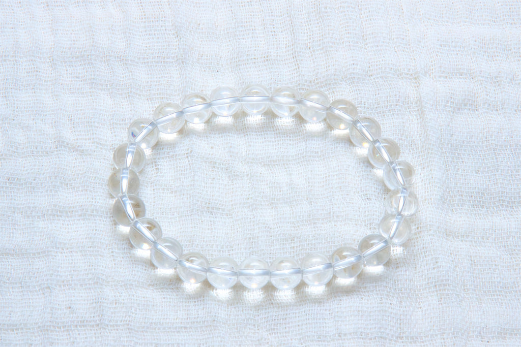 Stone Bracelet | Clear Quartz - beaded bracelets, Bracelet, crystals, healing stones, stone - Wander Emporium
