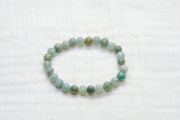 Stone Bracelet | Green Jade - beaded bracelets, Bracelet, crystals, green, healing stones, jade, stone - Wander Emporium