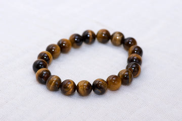 Stone Bracelet | Tiger Eye - beaded bracelets, Bracelet, crystals, healing stones, lava, stone, Tiger eye - Wander Emporium