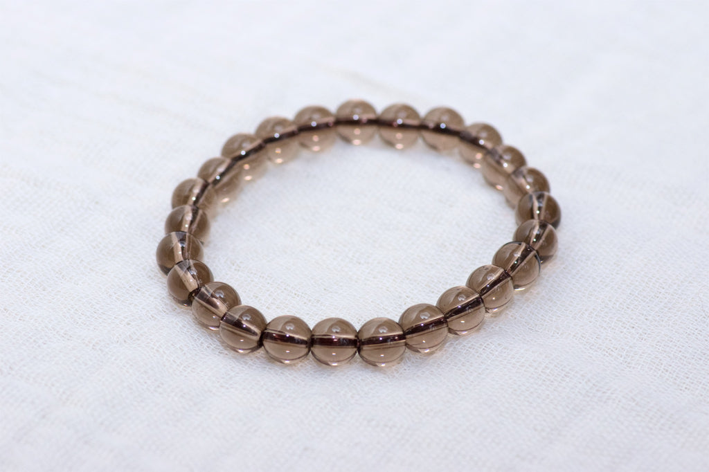 Stone Bracelet | Smokey Quartz - beaded bracelets, Bracelet, crystals, healing stones, smokey quartz, stone - Wander Emporium
