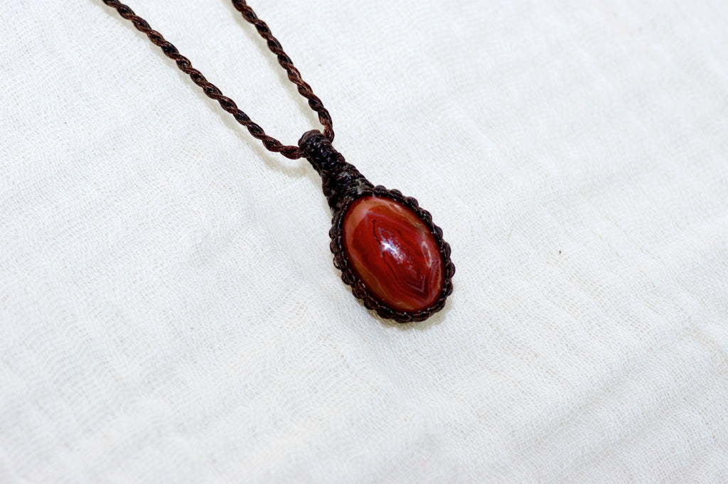 Carnelian Necklace - carnelian, creativity, growth, healing stones, jewelry, necklace, new beginnings, protection - Wander Emporium