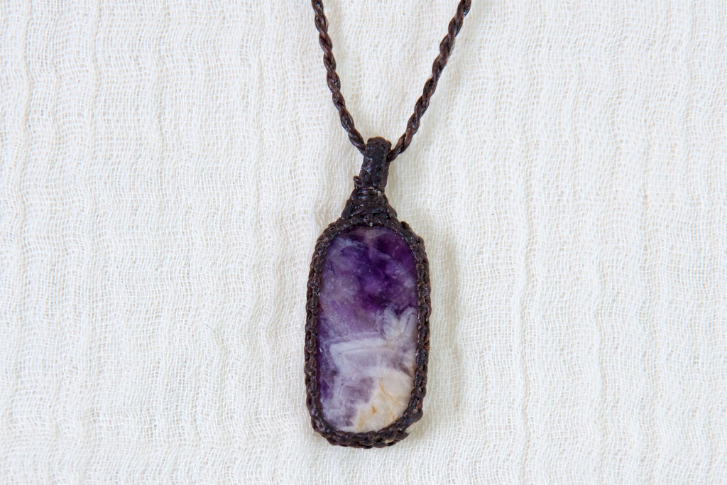 Amethyst Necklace - amethyst, emotional balance, emotional stability, healing stones, jewelry, necklace, protection - Wander Emporium