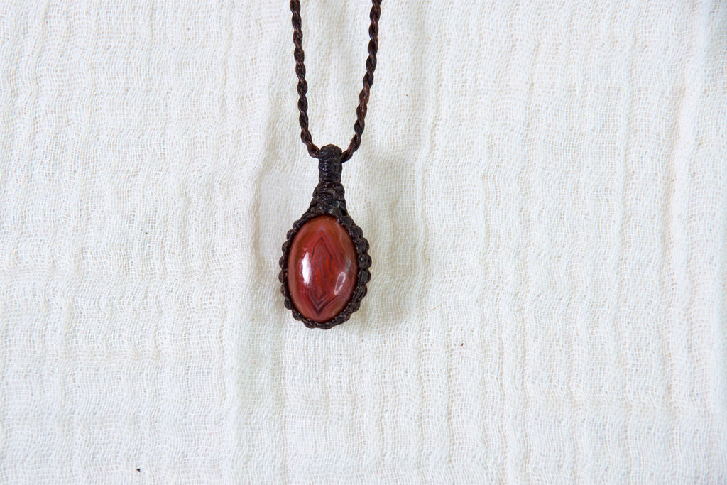 Carnelian Necklace - carnelian, creativity, growth, healing stones, jewelry, necklace, new beginnings, protection - Wander Emporium