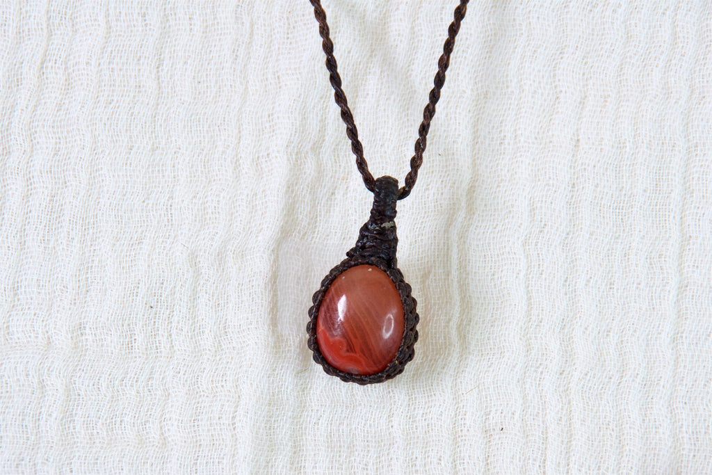 Carnelian Necklace - carnelian, creativity, growth, healing stones, jewelry, necklace, new beginnings, protection - Wander Emporium