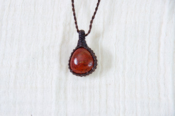 Red Jasper Necklace - emotional balance, grounding, healing stones, jewelry, necklace, red jasper, vitality - Wander Emporium