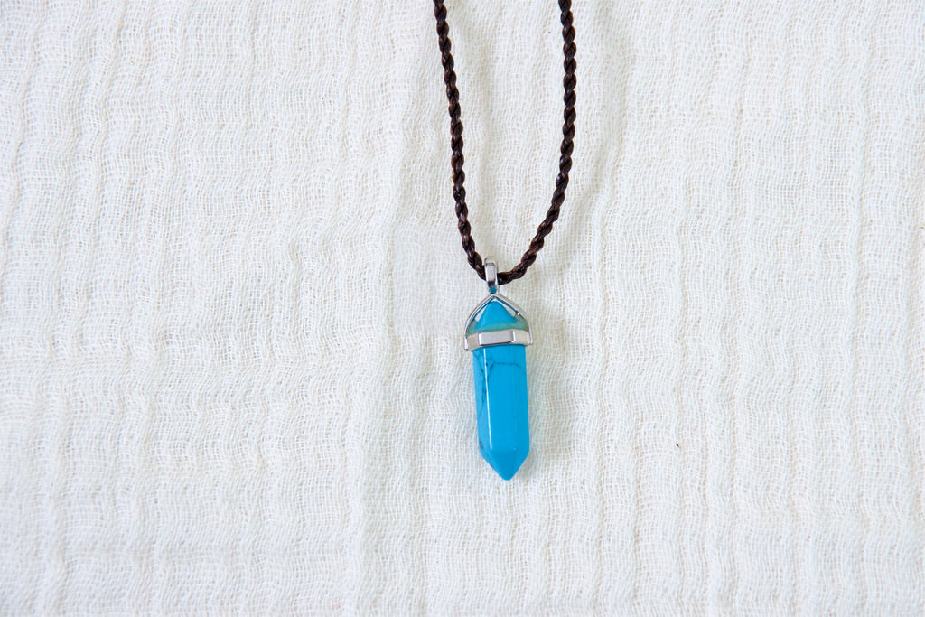 Howlite Necklace - crystals, healing stones, howlite, necklace, stone - Wander Emporium