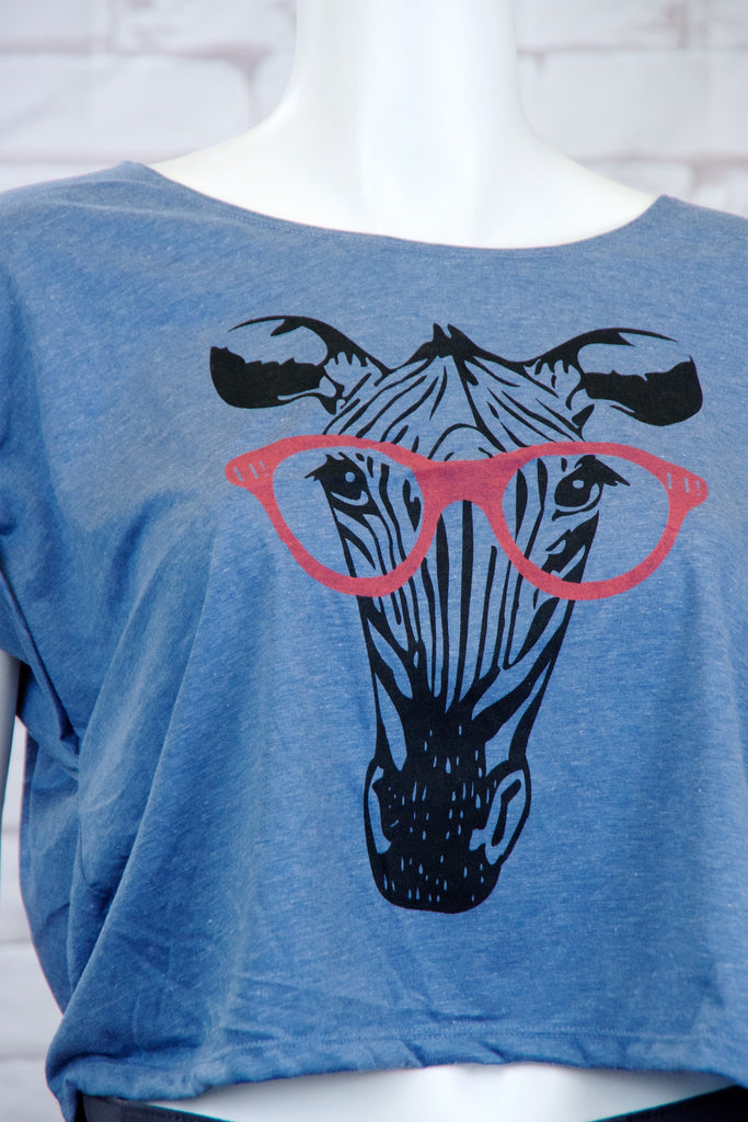 Crop Tee Top - cool, crop top, elephant, elephantgood luck, girl, girls, paisley, roll sleeves, tee crop, top, trendy - Wander Emporium