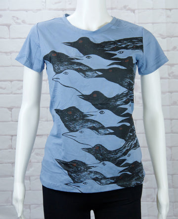 Fitted T-shirt - crow, Crows, fitted, girl, girls, top, tshirt - Wander Emporium