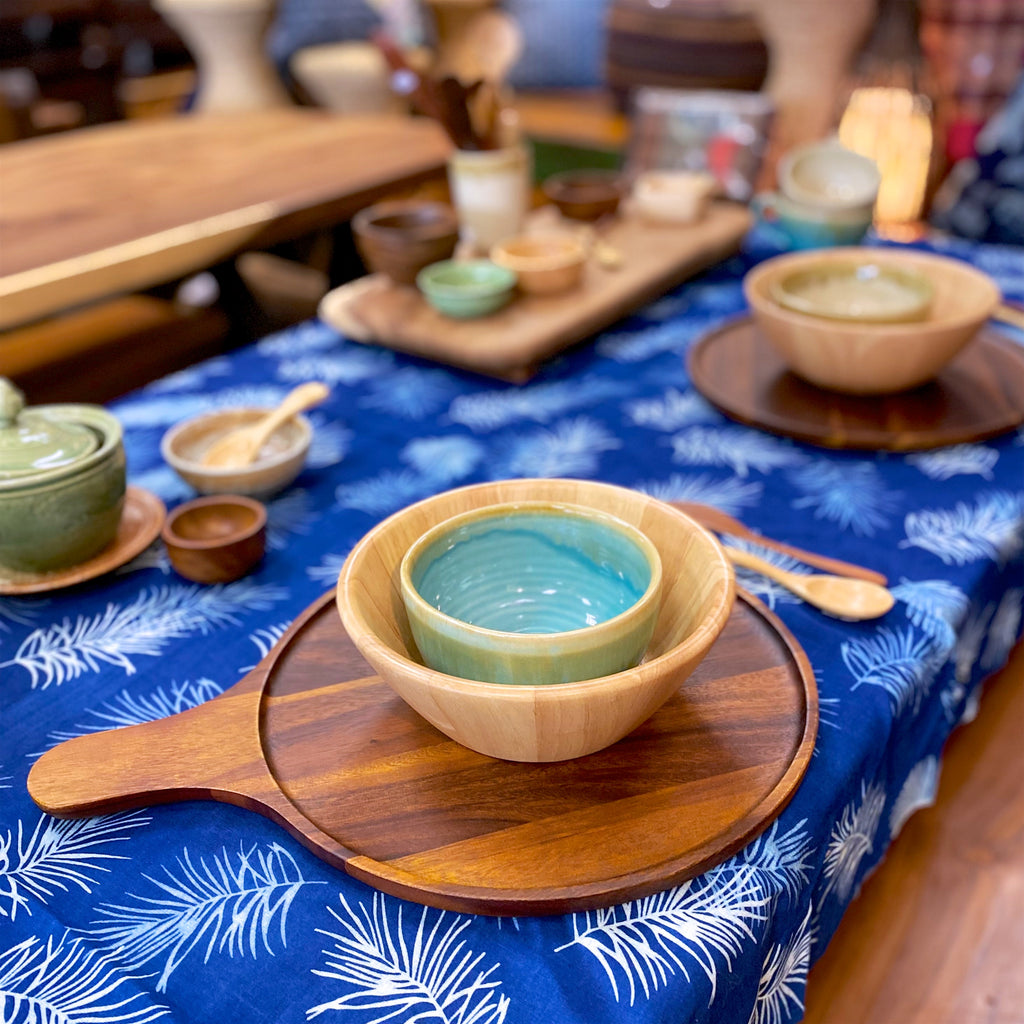 Charcuterie & Butter Board | Round - acacia wood, board, butter, charcuterie, eco-friendly, serving platter, sustainable, tray - Wander Emporium