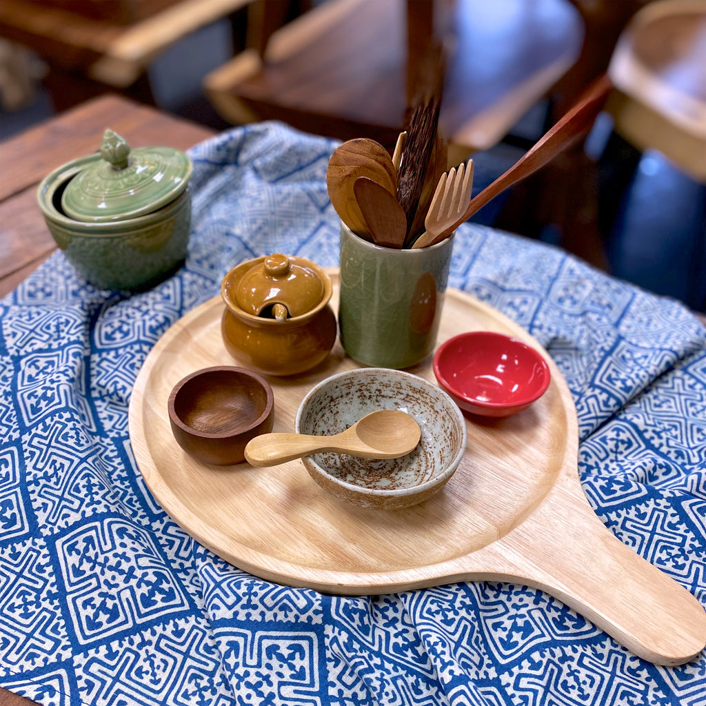 Charcuterie & Butter Board | Round - acacia wood, board, butter, charcuterie, eco-friendly, serving platter, sustainable, tray - Wander Emporium