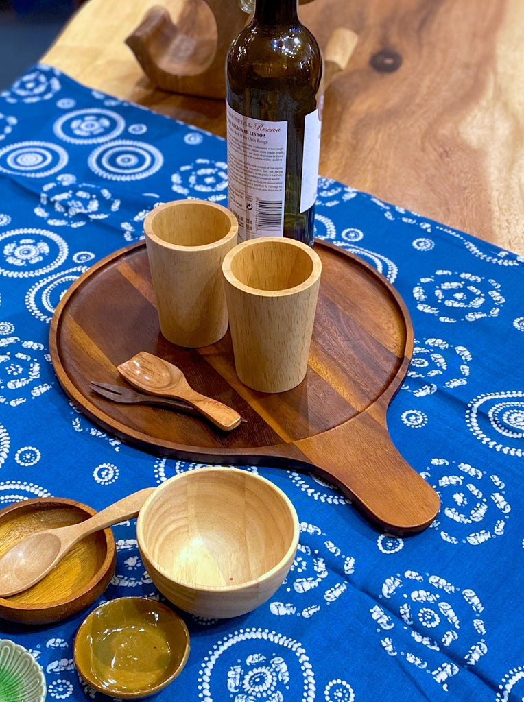 Charcuterie & Butter Board | Round - acacia wood, board, butter, charcuterie, eco-friendly, serving platter, sustainable, tray - Wander Emporium