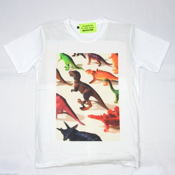 T-Shirt | Dinos' Party - dino, dino party, dinosaurous, graphic, men, new, T-rex, t-shirt, tee, tees, tshirt, unisex - Wander Emporium