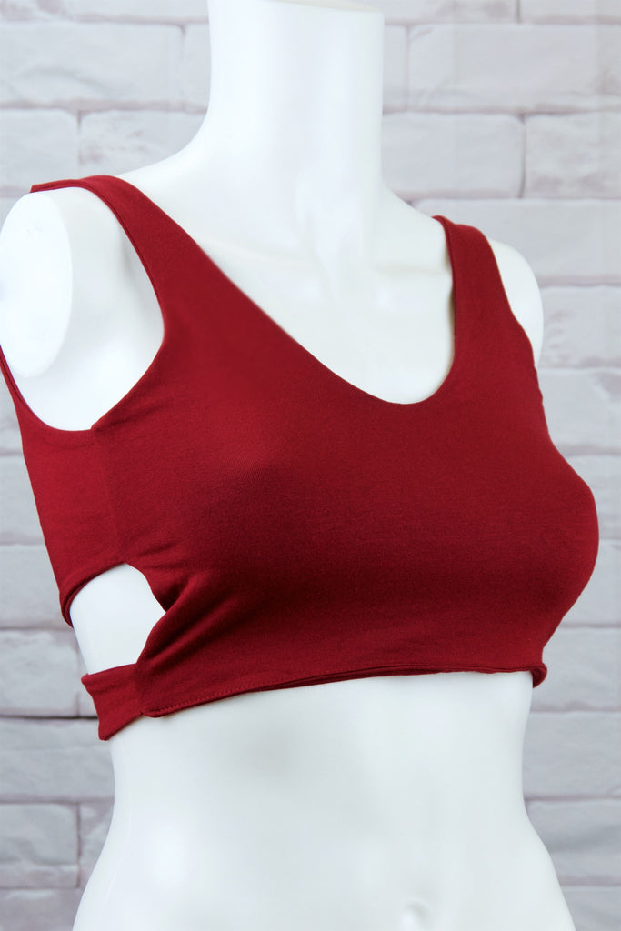 Cross Yoga Bra | Light Support | Plain - bra, bra top, clothing, comfy clothing, comfy wear, comfywear, meditation, mind body soul, soft, stay fit, top, yoga, yoga bra, yoga wear, yogawear - Wander Emporium