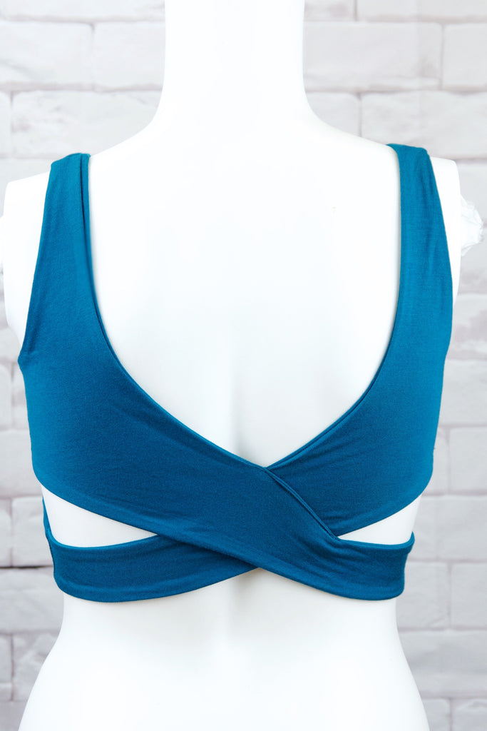 Cross Yoga Bra | Light Support | Plain - bra, bra top, clothing, comfy clothing, comfy wear, comfywear, meditation, mind body soul, soft, stay fit, top, yoga, yoga bra, yoga wear, yogawear - Wander Emporium