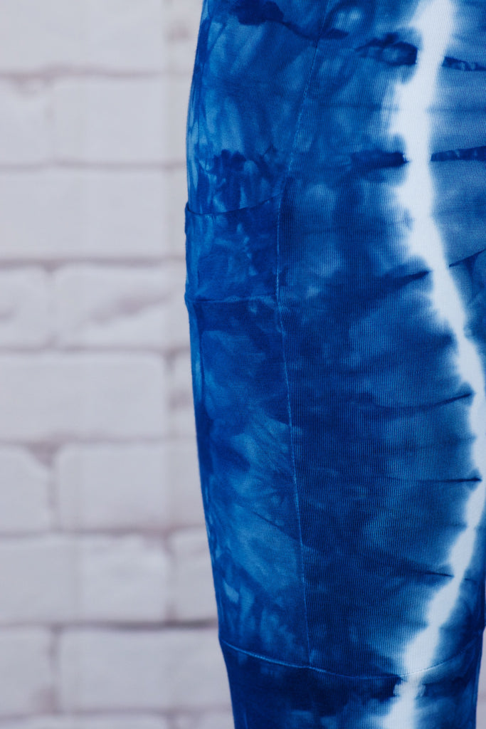 Tie Dye Yoga Leggings | with Pockets - aqua, blue, bottoms, clothing, comfy clothing, comfy wear, comfywear, earthy, green, leggings, meditation, mind body soul, multicolour, new clothing, purple, rainbow tie dye, soft, stay fit, Tie  Dye, tights, yoga, yoga wear, yogawear - Wander Emporium