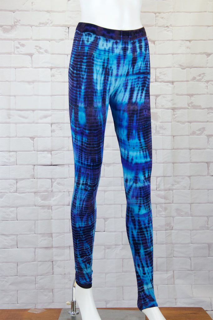 Tie Dye Yoga Leggings - aqua, blue, bottoms, clothing, comfy clothing, comfy wear, comfywear, earthy, green, leggings, meditation, mind body soul, multicolour, new clothing, purple, rainbow tie dye, soft, stay fit, Tie  Dye, tights, yoga, yoga wear, yogawear - Wander Emporium