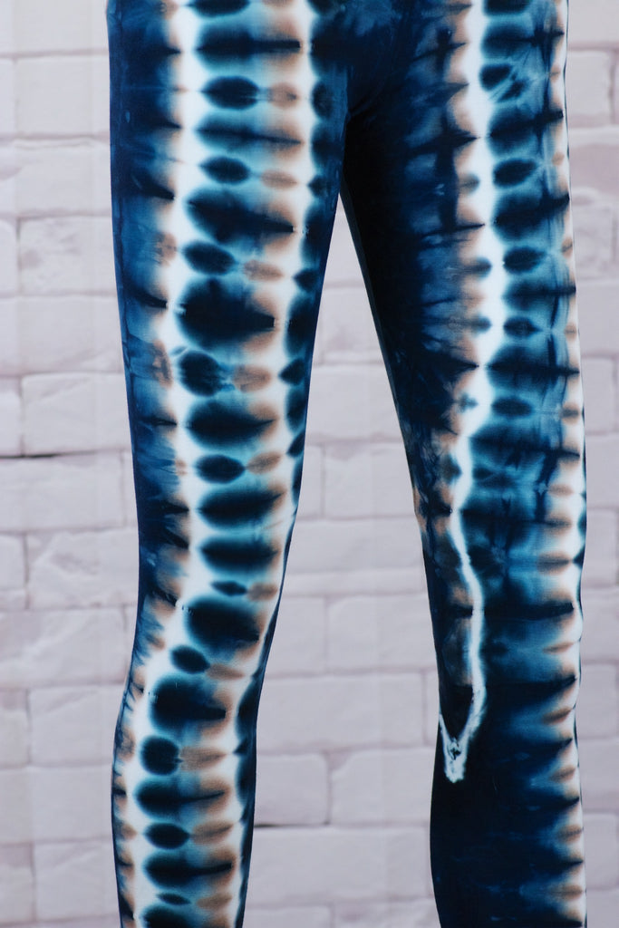 Tie Dye Yoga Leggings - aqua, blue, bottoms, clothing, comfy clothing, comfy wear, comfywear, earthy, green, leggings, meditation, mind body soul, multicolour, new clothing, purple, rainbow tie dye, soft, stay fit, Tie  Dye, tights, yoga, yoga wear, yogawear - Wander Emporium